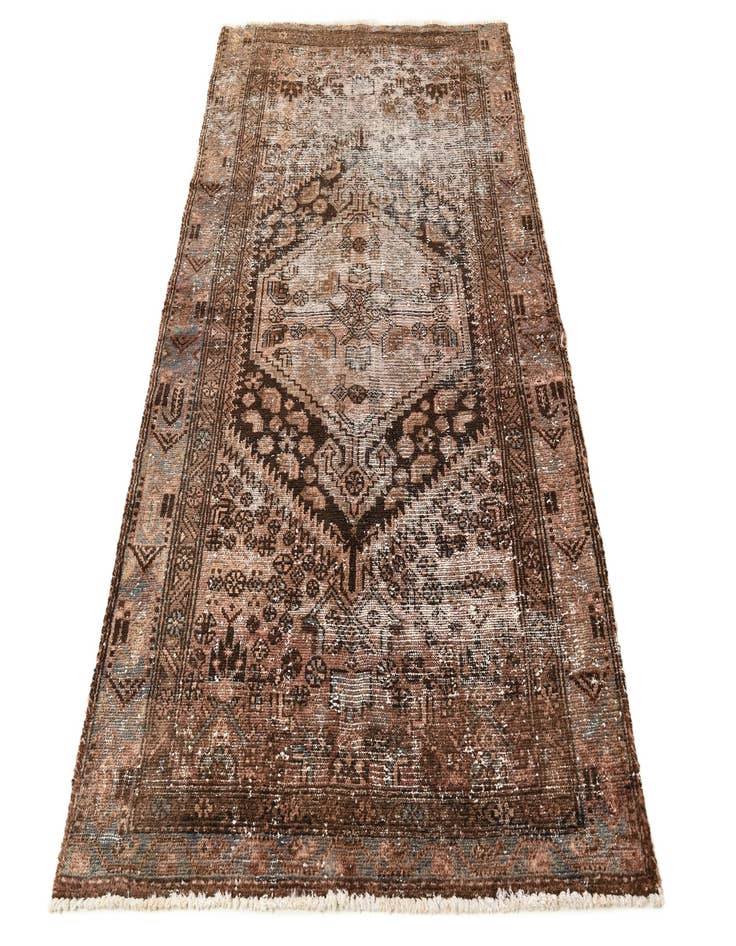 Detail image of  3' 9 x 6' 4  Hand Knotted Ultra Vintage Persian Wool Rug