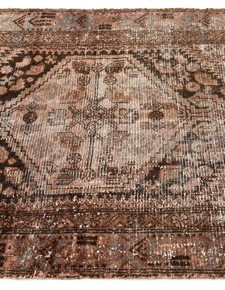 Detail image of  3' 9 x 6' 4  Hand Knotted Ultra Vintage Persian Wool Rug