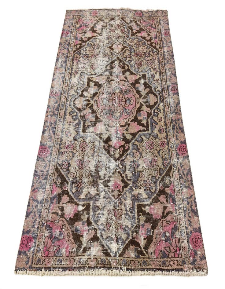 Detail image of  4' x 6' 3  Hand Knotted Ultra Vintage Persian Wool Rug