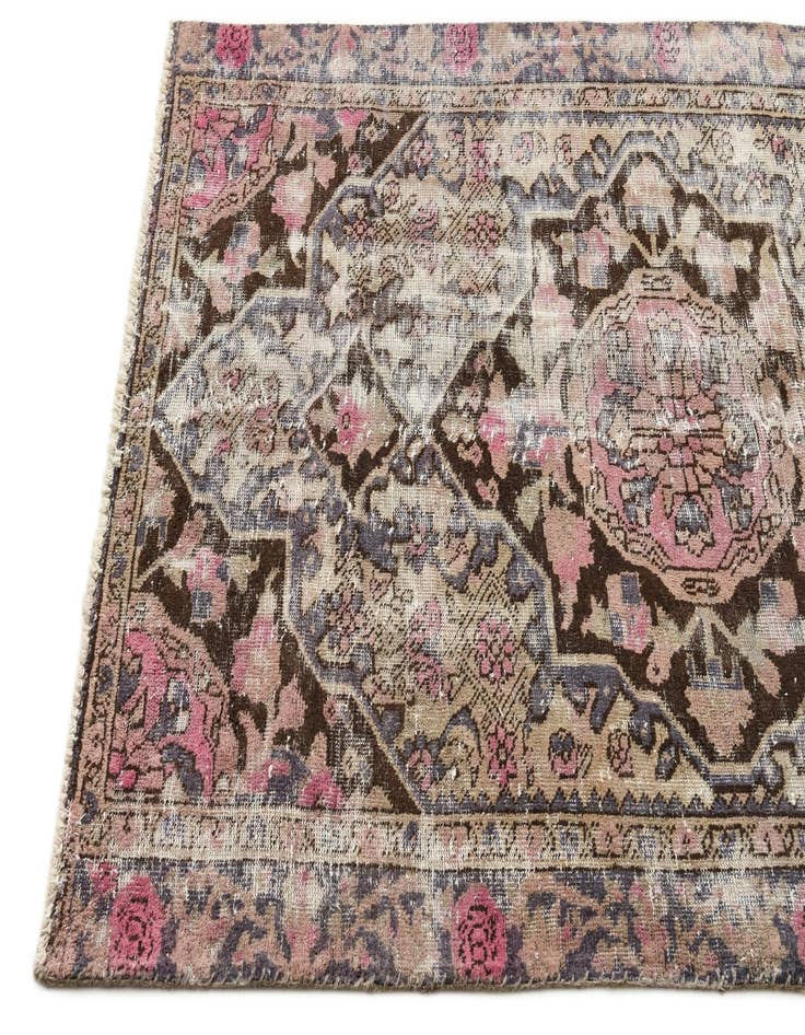 Detail image of  4' x 6' 3  Hand Knotted Ultra Vintage Persian Wool Rug