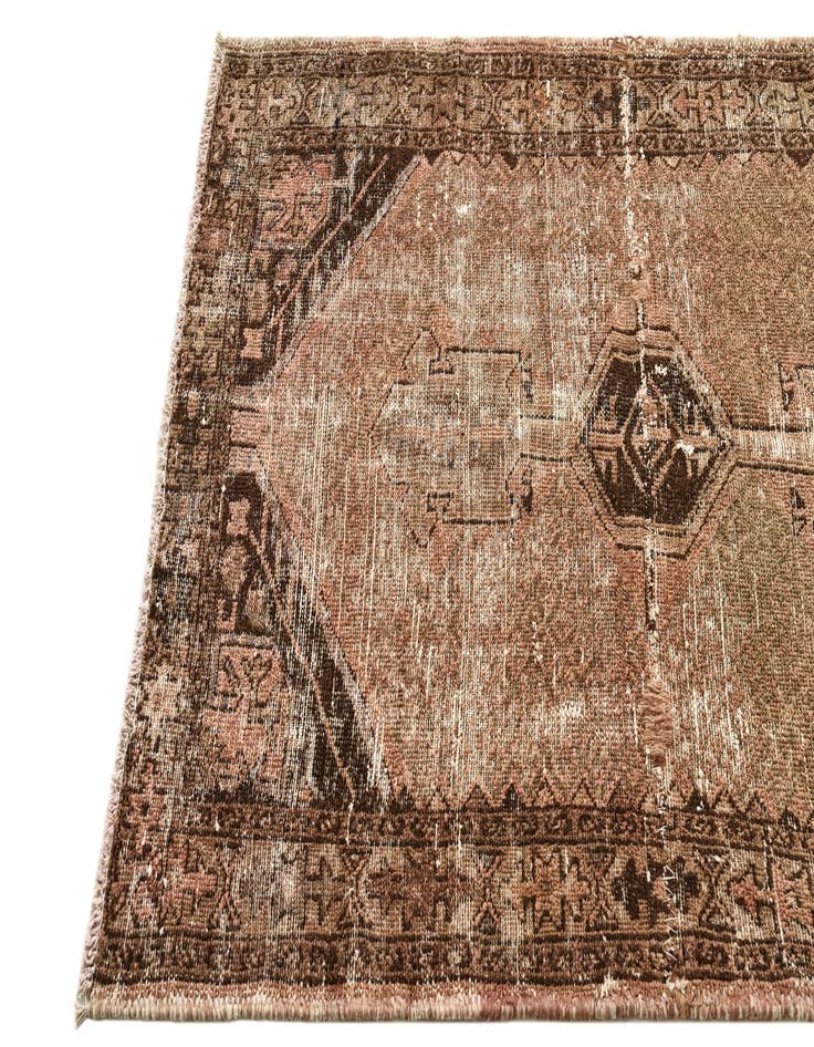 Detail image of  3' 3 x 4' 10  Hand Knotted Ultra Vintage Persian Wool Rug