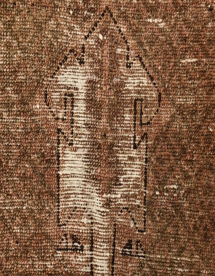 Detail image of  3' 3 x 4' 10  Hand Knotted Ultra Vintage Persian Wool Rug