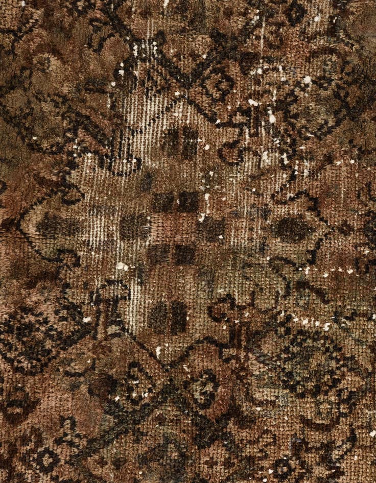 Detail image of  3' 7 x 5' 5  Hand Knotted Ultra Vintage Persian Wool Rug