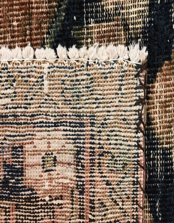 Detail image of  4' 9 x 6' 4  Hand Knotted Ultra Vintage Persian Wool Rug