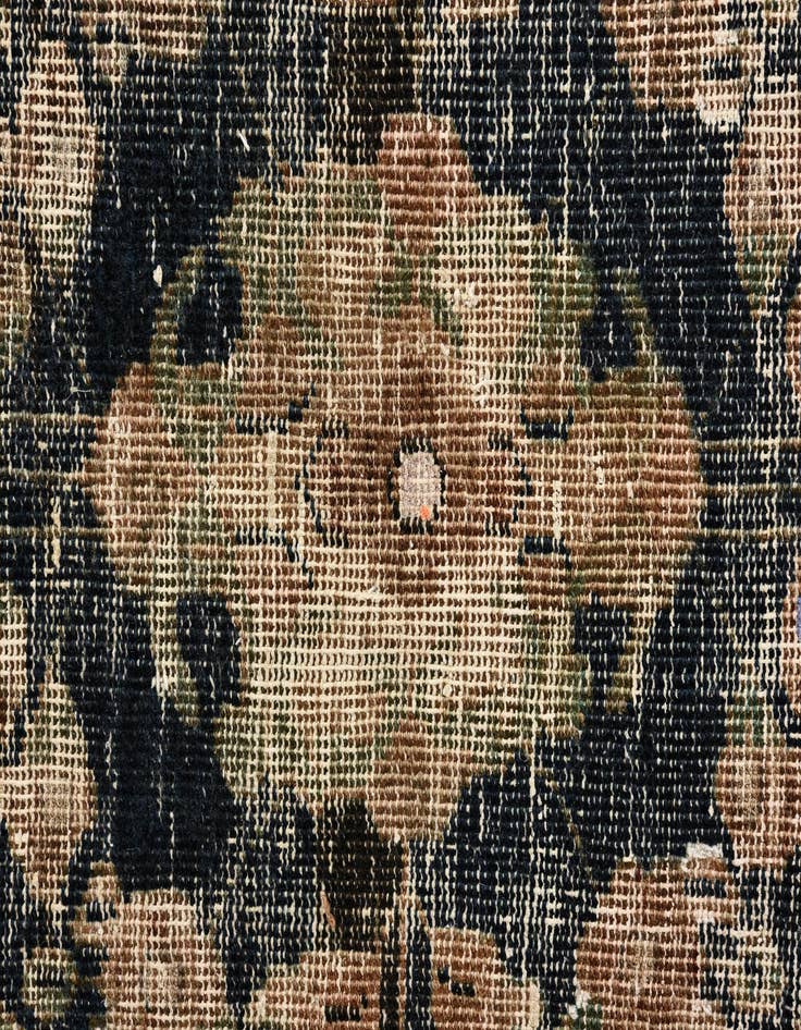 Detail image of  4' 9 x 6' 4  Hand Knotted Ultra Vintage Persian Wool Rug