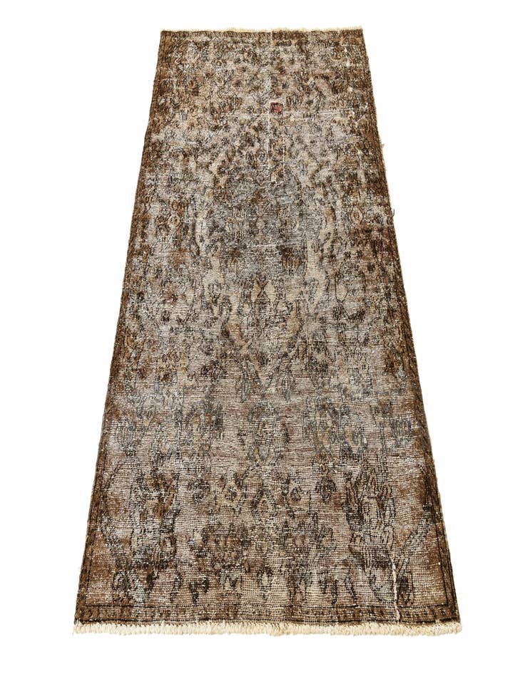 Detail image of  3' 6 x 5' 9  Hand Knotted Ultra Vintage Persian Wool Rug