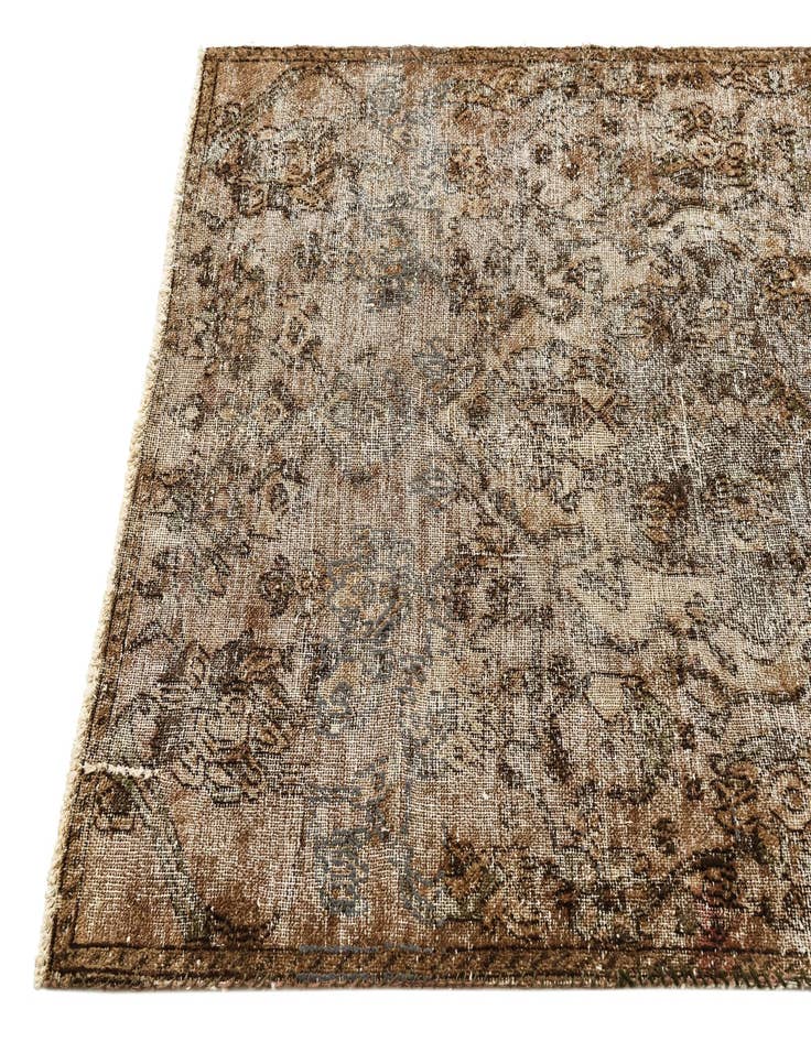 Detail image of  3' 6 x 5' 9  Hand Knotted Ultra Vintage Persian Wool Rug