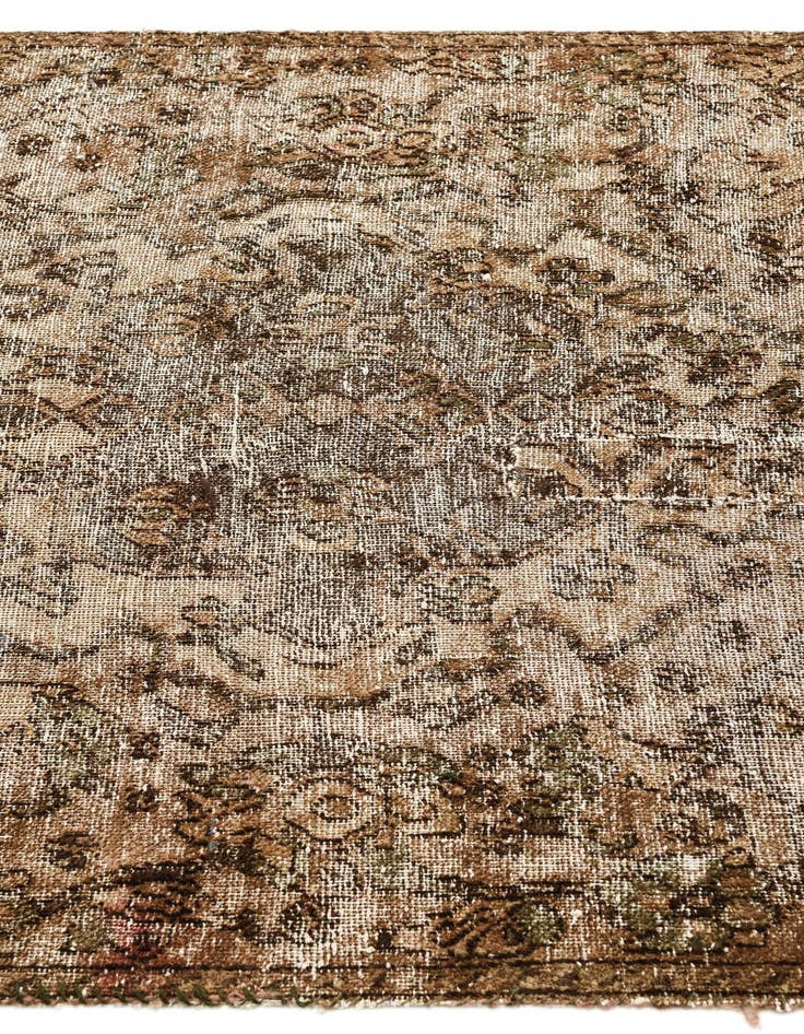 Detail image of  3' 6 x 5' 9  Hand Knotted Ultra Vintage Persian Wool Rug