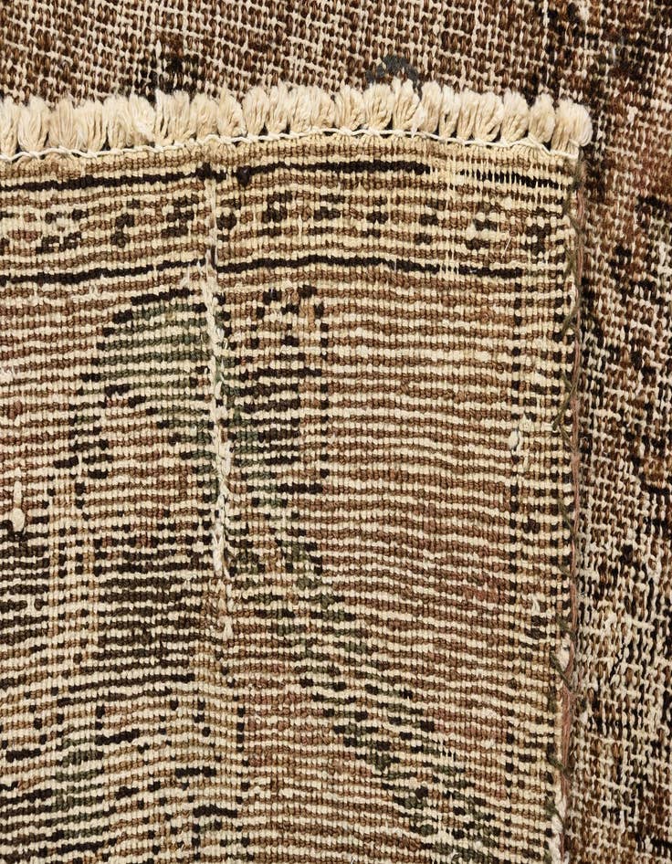 Detail image of  3' 6 x 5' 9  Hand Knotted Ultra Vintage Persian Wool Rug