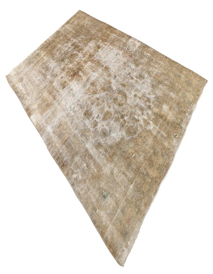 Detail image of  6' 2 x 9' 7  Hand Knotted Ultra Vintage Persian Wool Rug