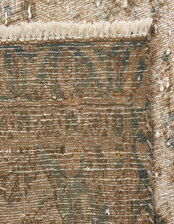 Detail image of  6' 9 x 9' 6  Hand Knotted Ultra Vintage Persian Wool Rug