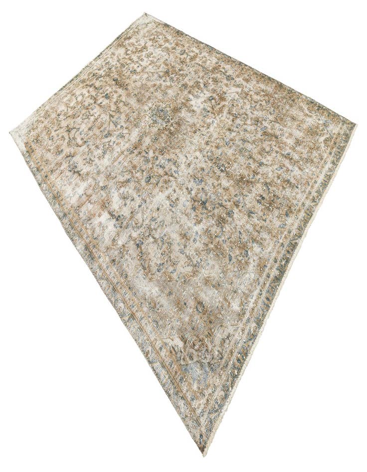 Detail image of  6' 9 x 9' 6  Hand Knotted Ultra Vintage Persian Wool Rug