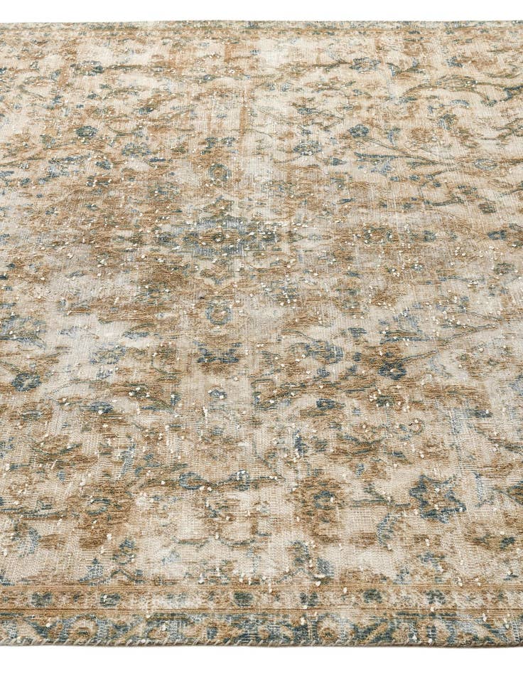 Detail image of  6' 9 x 9' 6  Hand Knotted Ultra Vintage Persian Wool Rug