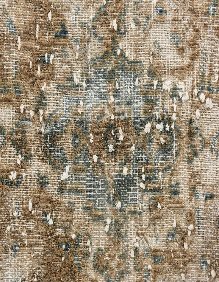 Detail image of  6' 9 x 9' 6  Hand Knotted Ultra Vintage Persian Wool Rug