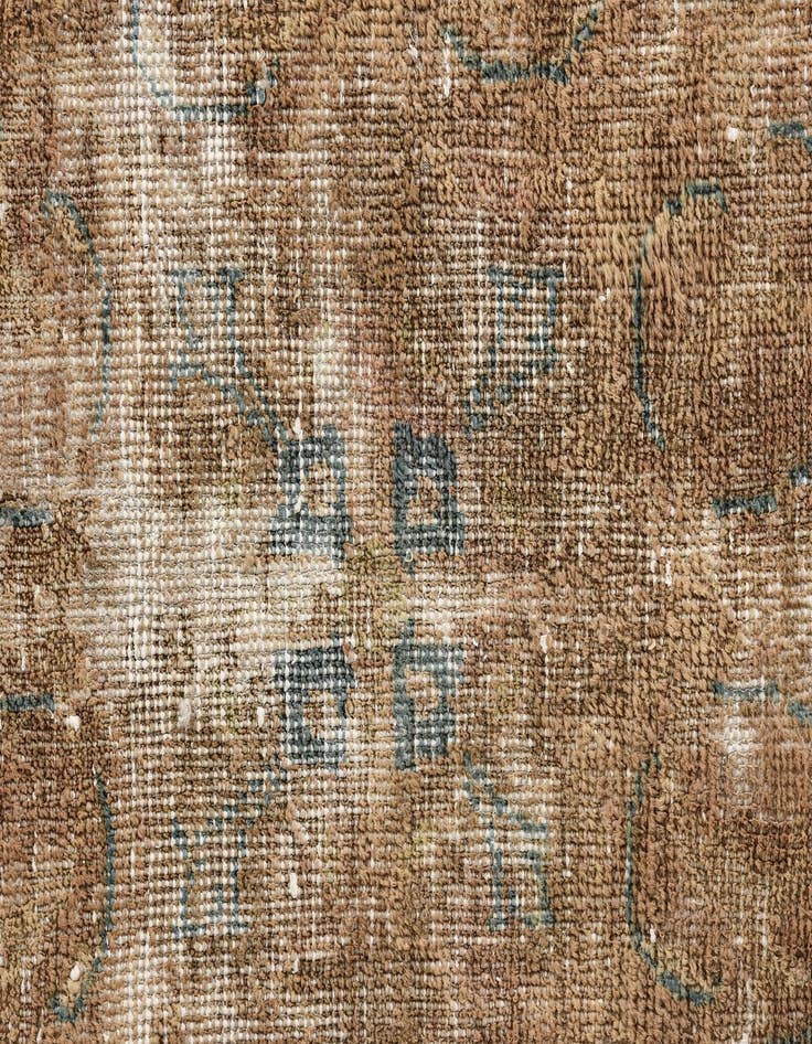 Detail image of  7' 5 x 11' 6  Hand Knotted Ultra Vintage Persian Wool Rug