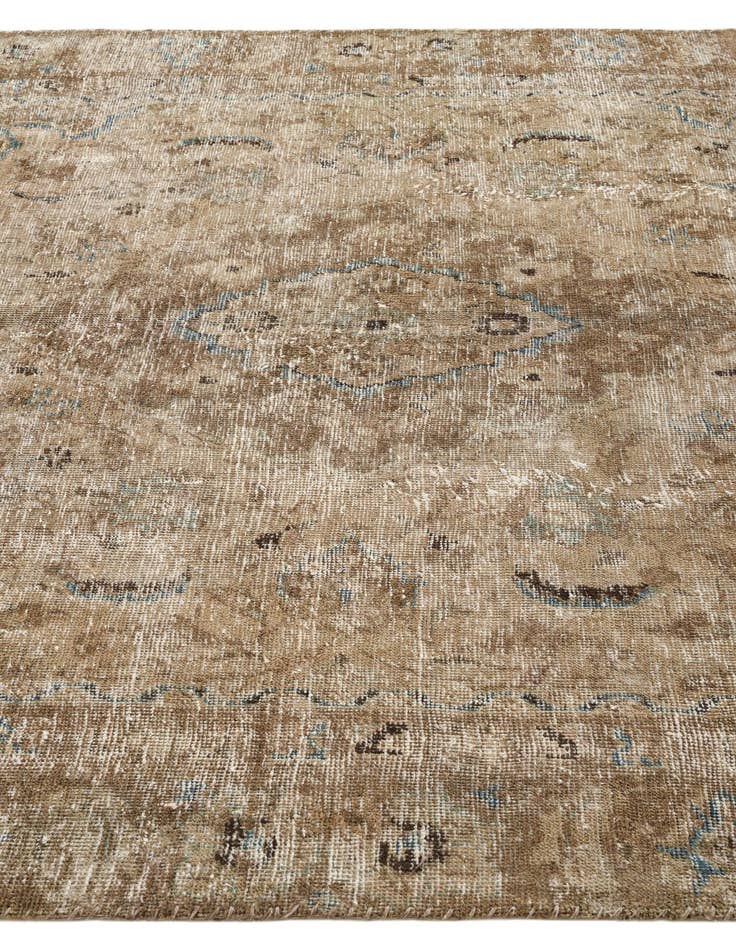 Detail image of  5' 9 x 8' 7  Hand Knotted Ultra Vintage Persian Wool Rug