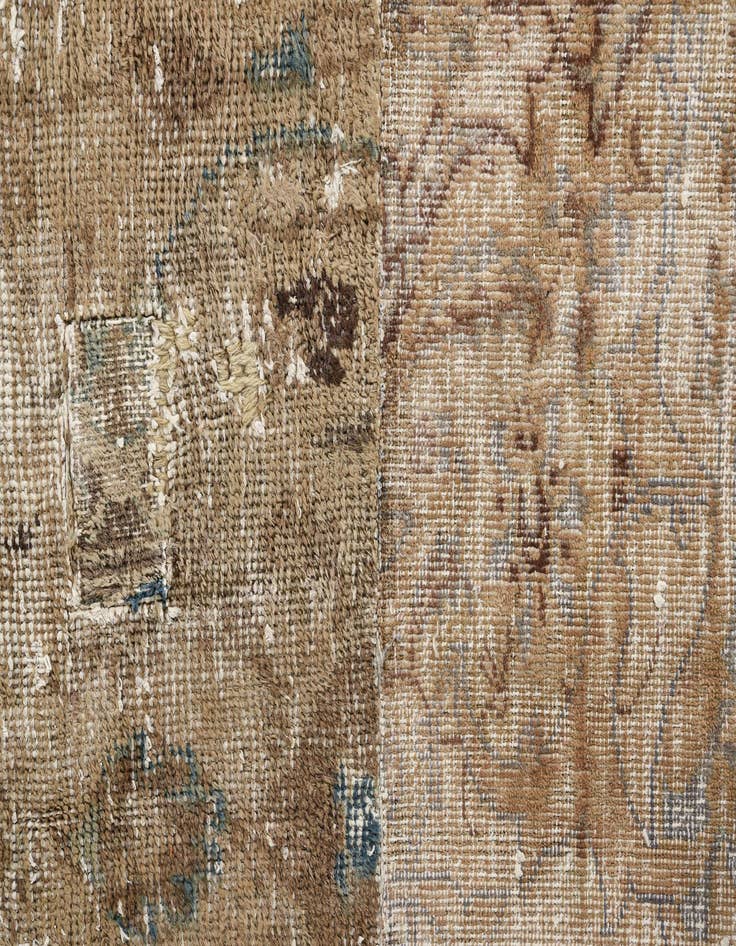Detail image of  5' 9 x 8' 7  Hand Knotted Ultra Vintage Persian Wool Rug