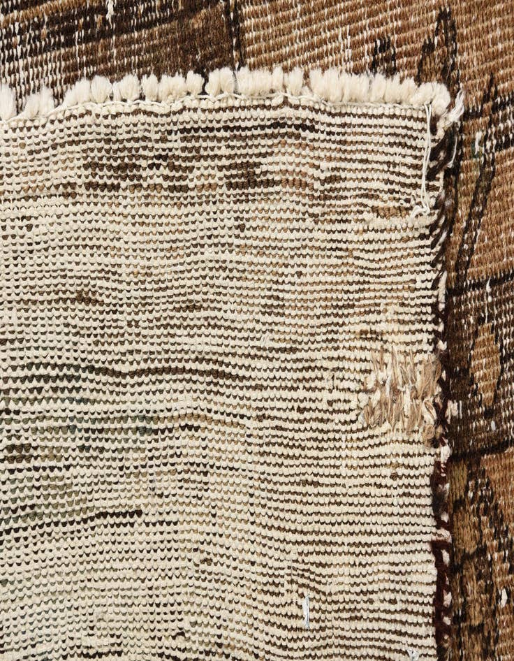 Detail image of  6' 2 x 9' 5  Hand Knotted Ultra Vintage Persian Wool Rug