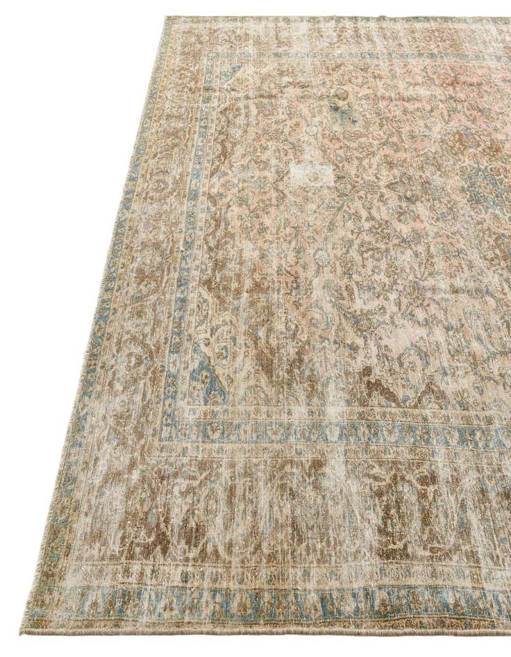 Detail image of  9' 5 x 12' 9  Hand Knotted Ultra Vintage Persian Wool Rug