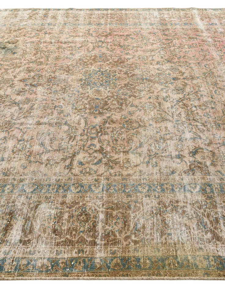 Detail image of  9' 5 x 12' 9  Hand Knotted Ultra Vintage Persian Wool Rug
