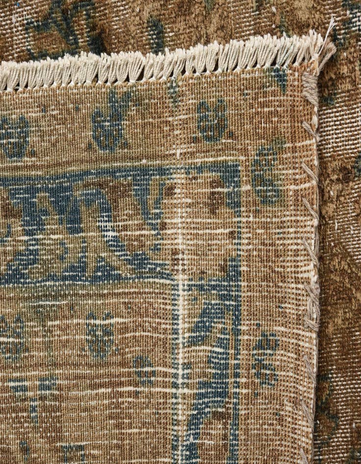 Detail image of  9' 8 x 12' 3  Hand Knotted Ultra Vintage Persian Wool Rug