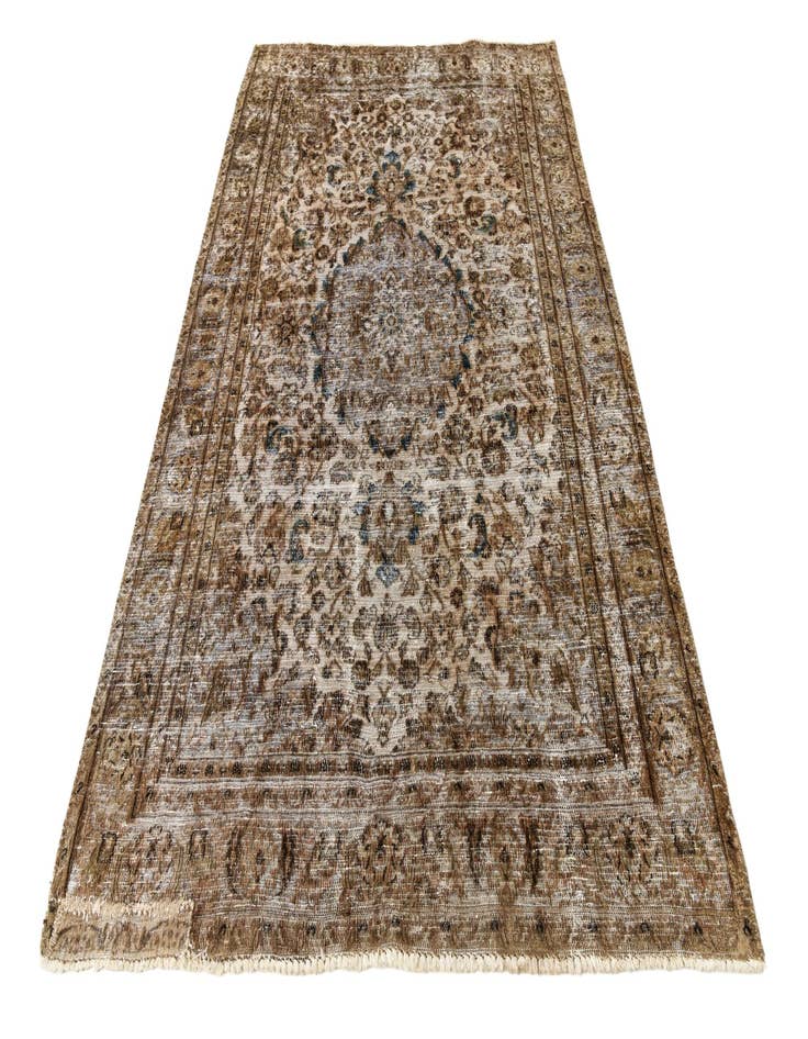 Detail image of  6' x 8' 10  Hand Knotted Ultra Vintage Persian Wool Rug