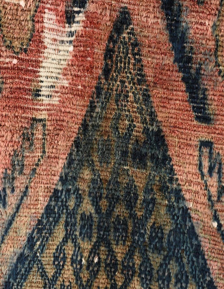Detail image of  4' 10 x 8' 10  Hand Knotted Ultra Vintage Persian Wool Rug
