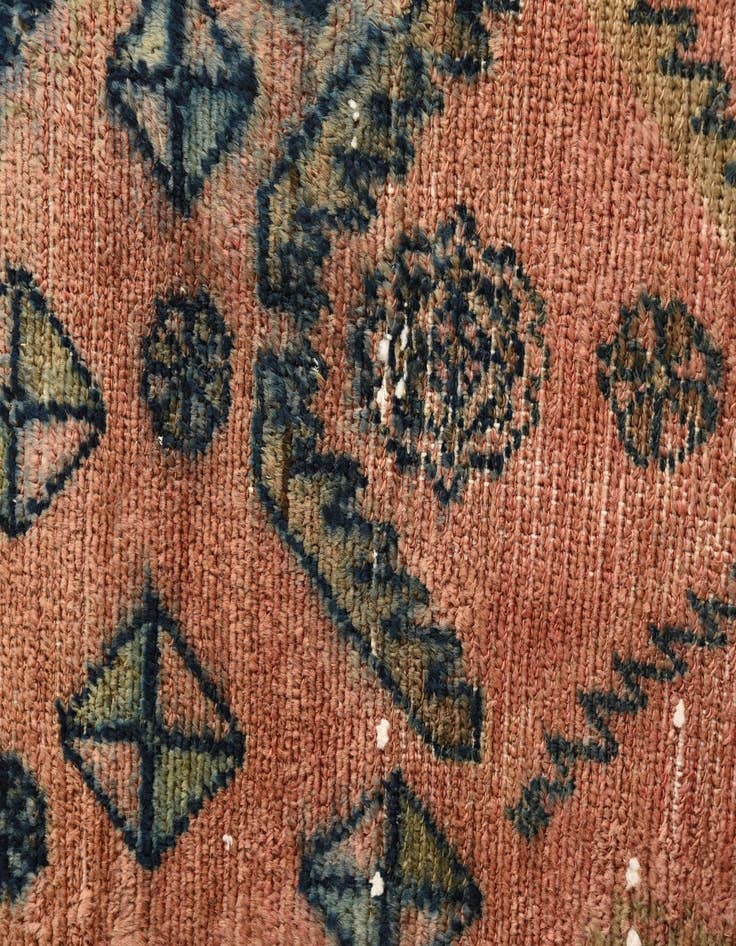 Detail image of  4' 10 x 8' 10  Hand Knotted Ultra Vintage Persian Wool Rug