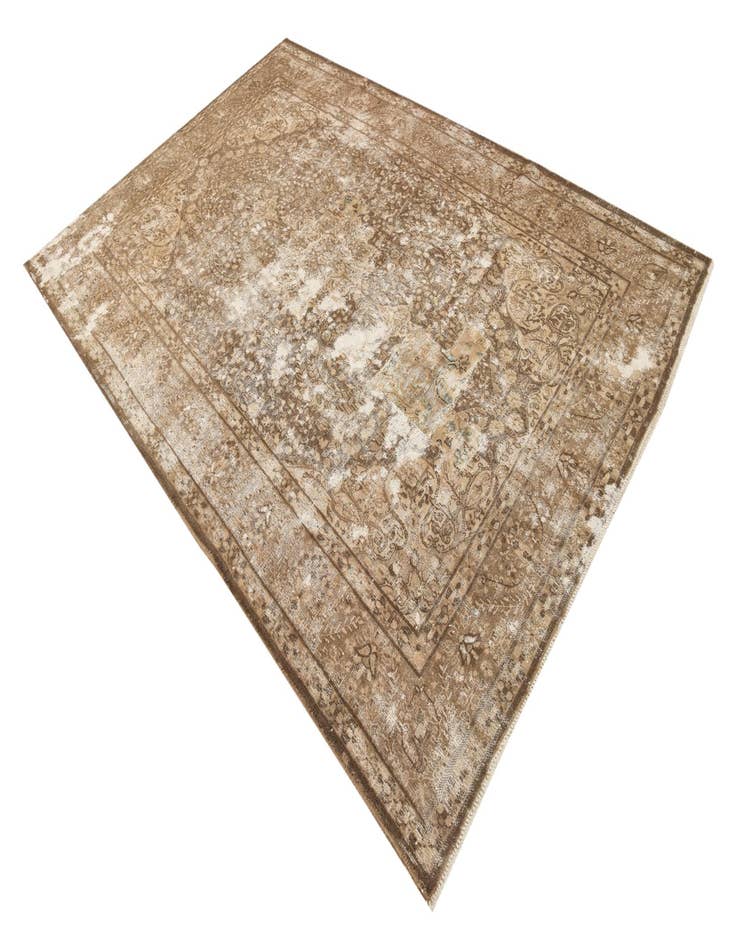 Detail image of  6' 4 x 9' 7  Hand Knotted Ultra Vintage Persian Wool Rug