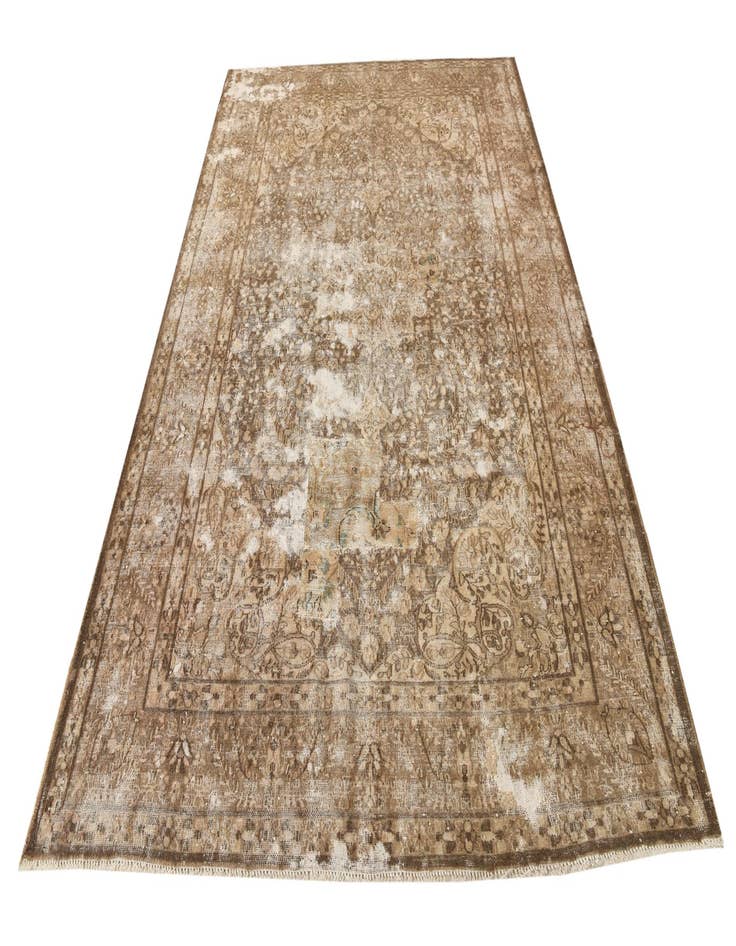 Detail image of  6' 4 x 9' 7  Hand Knotted Ultra Vintage Persian Wool Rug