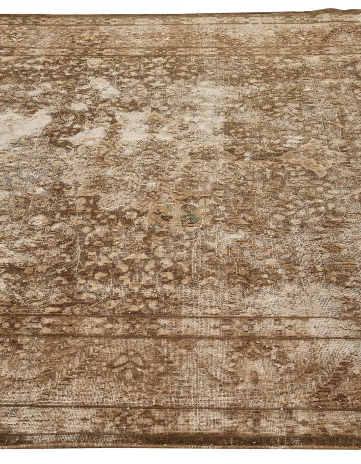 Detail image of  6' 4 x 9' 7  Hand Knotted Ultra Vintage Persian Wool Rug