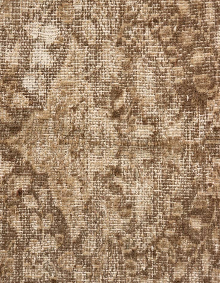 Detail image of  6' 4 x 9' 7  Hand Knotted Ultra Vintage Persian Wool Rug