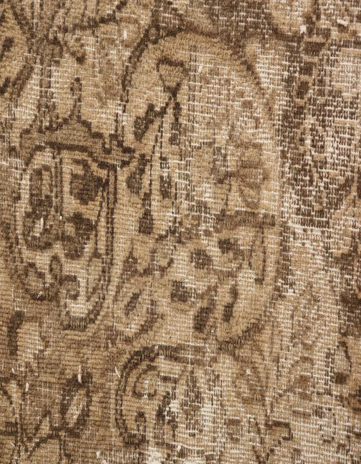Detail image of  6' 4 x 9' 7  Hand Knotted Ultra Vintage Persian Wool Rug