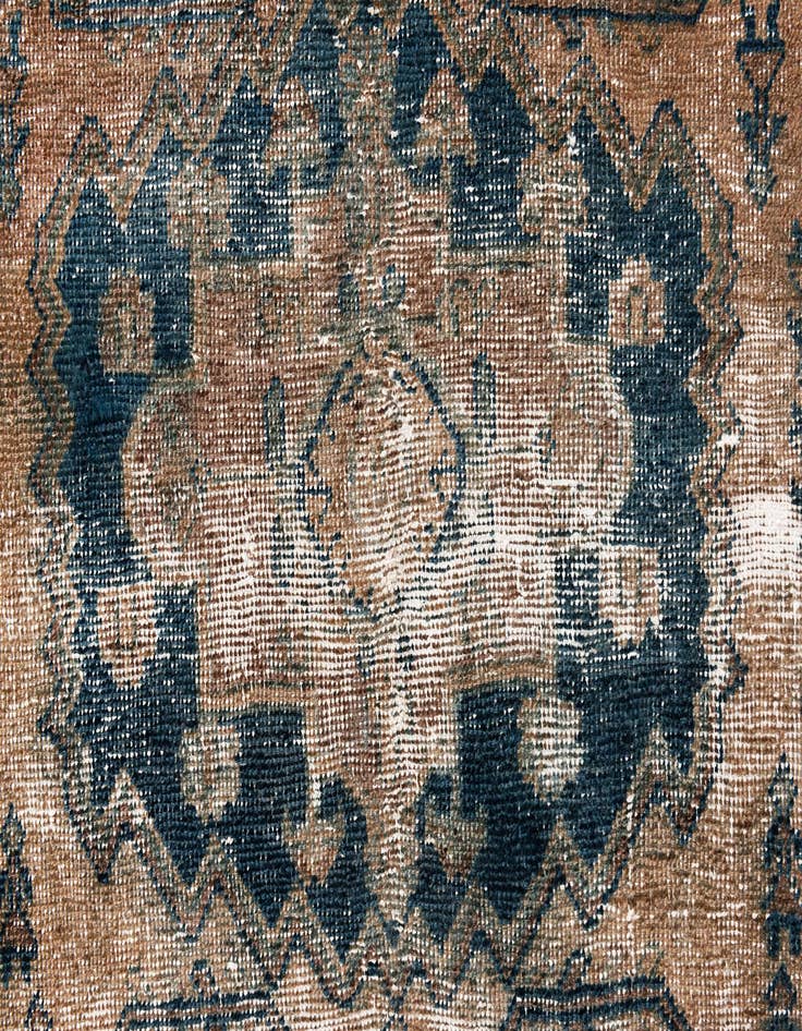 Detail image of  4' 2 x 5' 8  Hand Knotted Ultra Vintage Persian Wool Rug