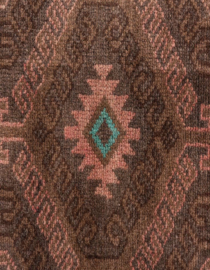 Detail image of  3' 7 x 6' 3  Hand Knotted Ultra Vintage Persian Wool Rug