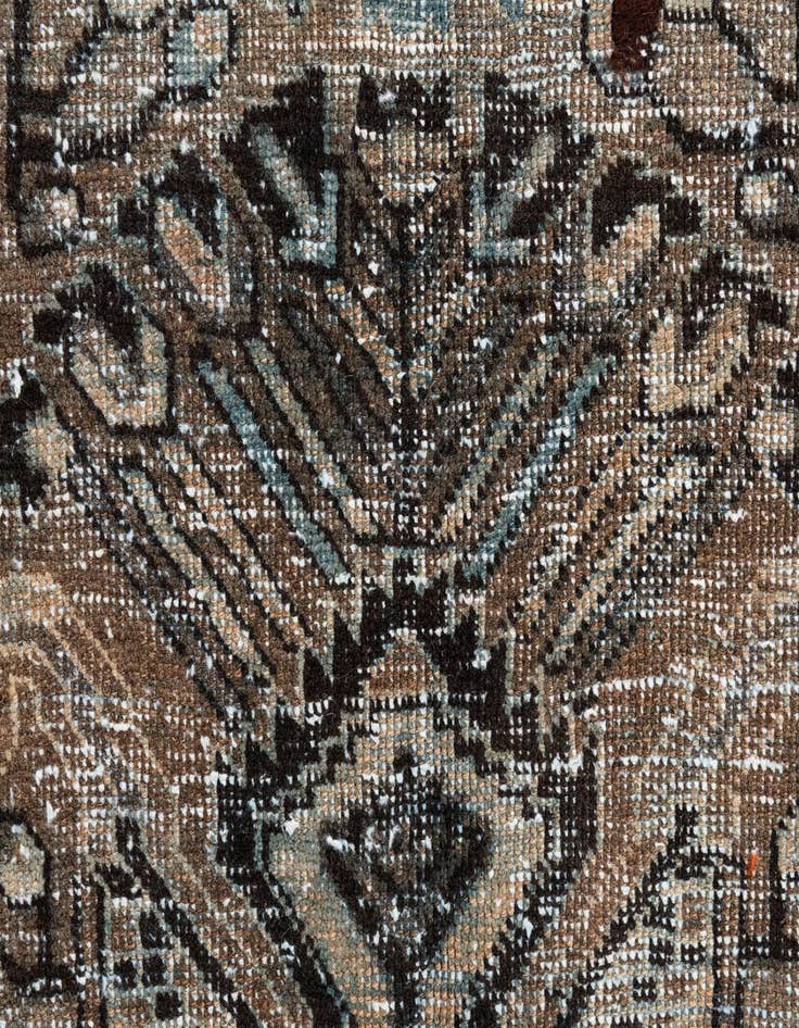 Detail image of  3' 6 x 4' 10  Hand Knotted Ultra Vintage Persian Wool Rug