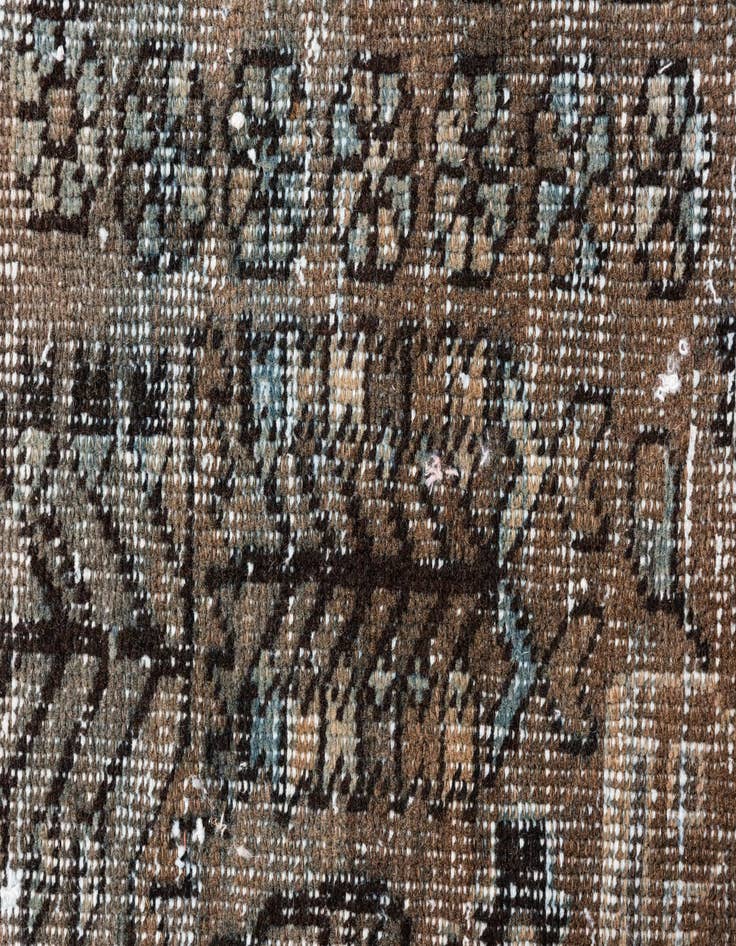 Detail image of  3' 6 x 4' 10  Hand Knotted Ultra Vintage Persian Wool Rug