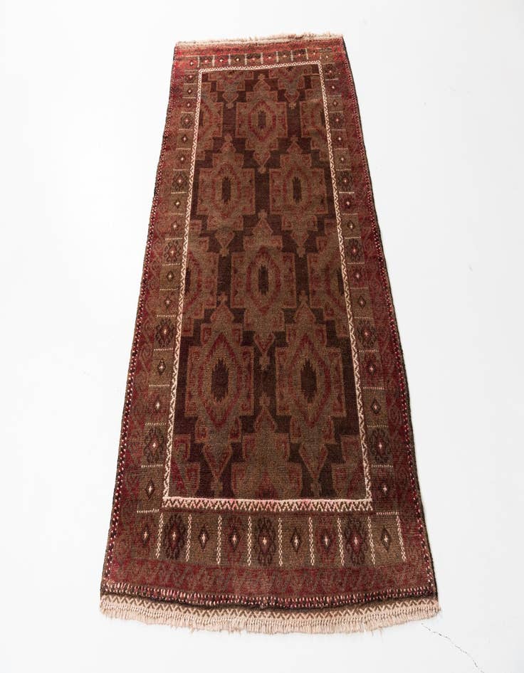 Detail image of  3' 8 x 6' 4  Hand Knotted Ultra Vintage Persian Wool Rug