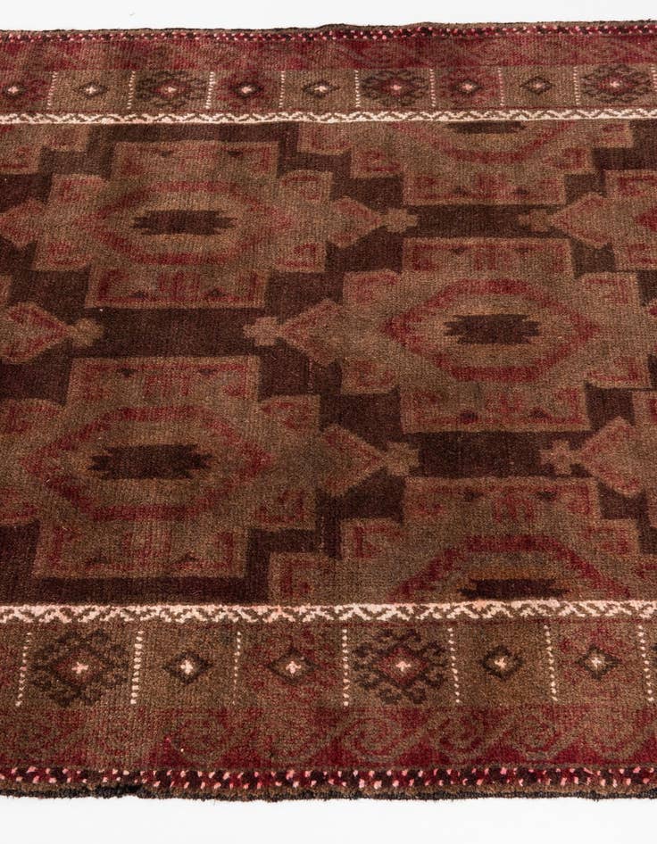 Detail image of  3' 8 x 6' 4  Hand Knotted Ultra Vintage Persian Wool Rug