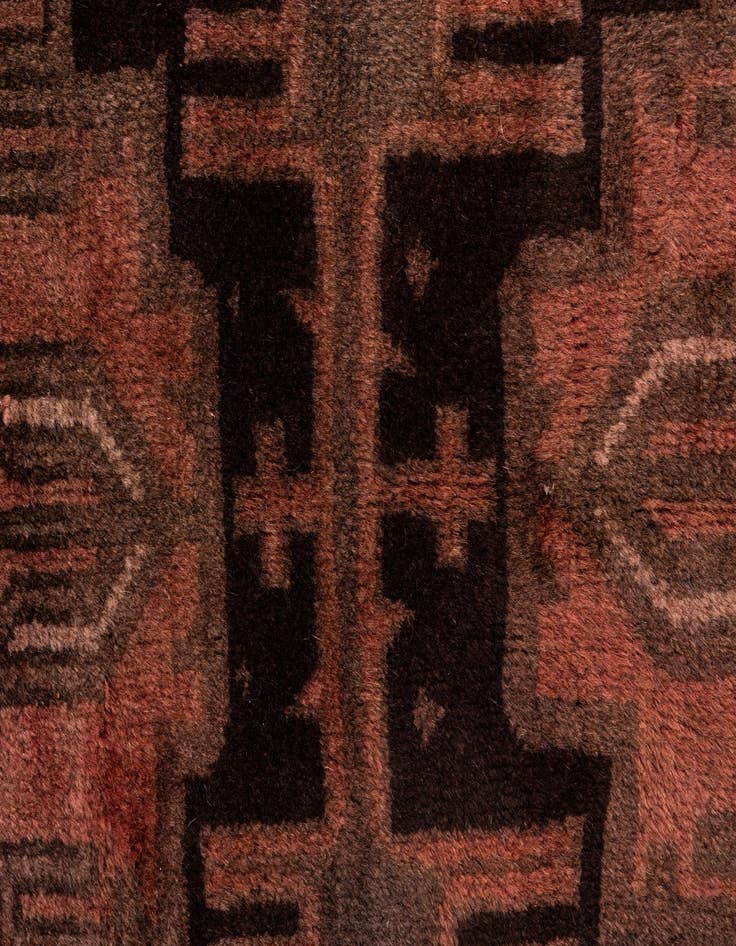 Detail image of  3' 7 x 6' 9  Hand Knotted Ultra Vintage Persian Wool Rug