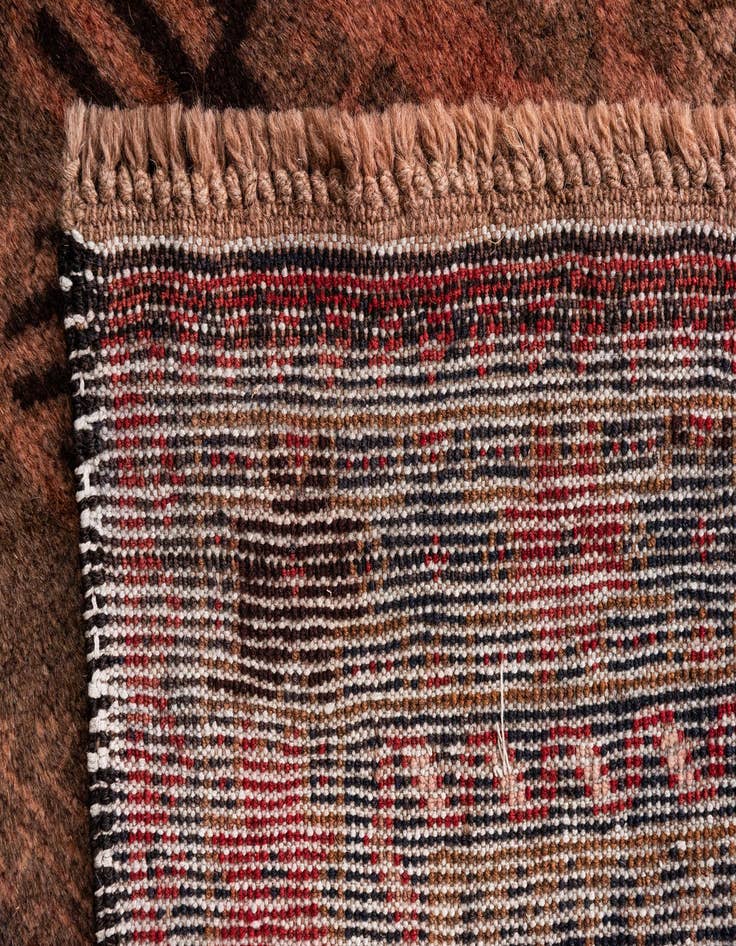 Detail image of  3' 7 x 6' 9  Hand Knotted Ultra Vintage Persian Wool Rug