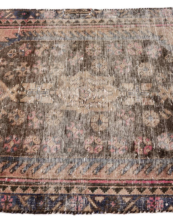 Detail image of  3' 2 x 5' 10  Hand Knotted Ultra Vintage Persian Wool Rug