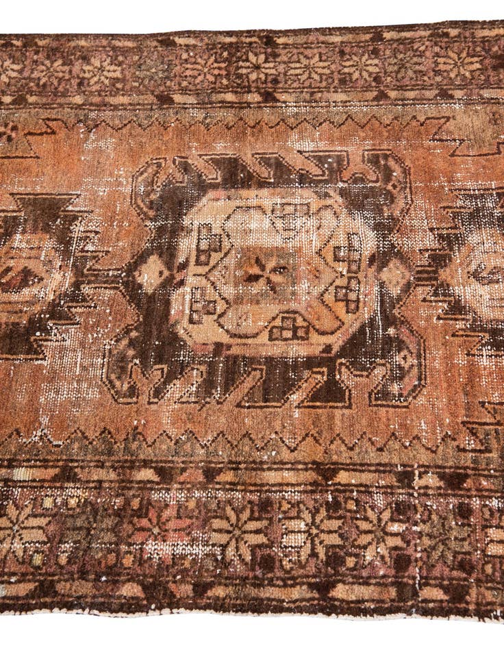 Detail image of  3' 4 x 5'  Hand Knotted Ultra Vintage Persian Wool Rug