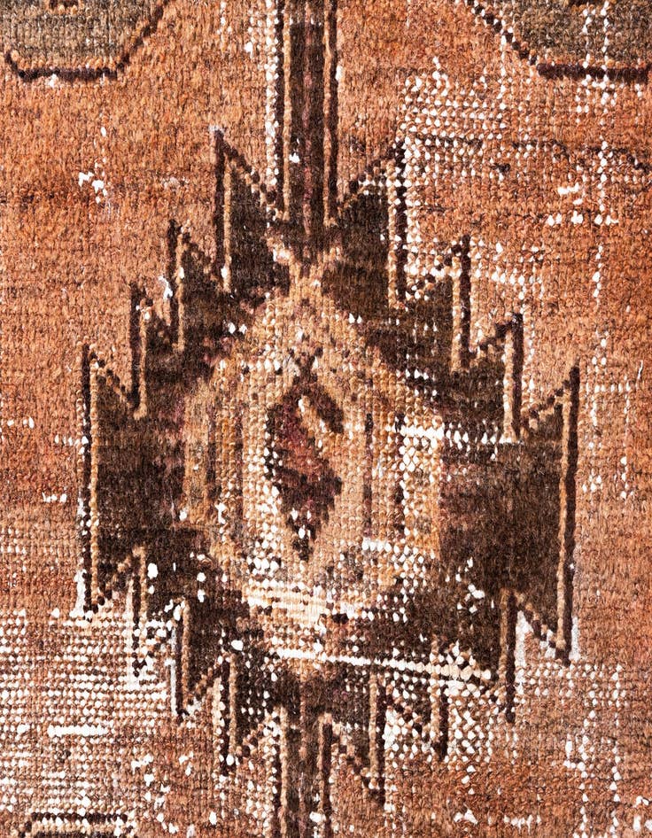 Detail image of  3' 4 x 5'  Hand Knotted Ultra Vintage Persian Wool Rug