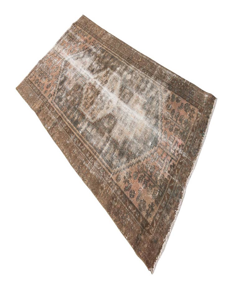 Detail image of  3' 5 x 6' 1  Hand Knotted Ultra Vintage Persian Wool Rug