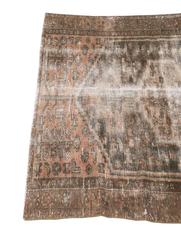 Detail image of  3' 5 x 6' 1  Hand Knotted Ultra Vintage Persian Wool Rug