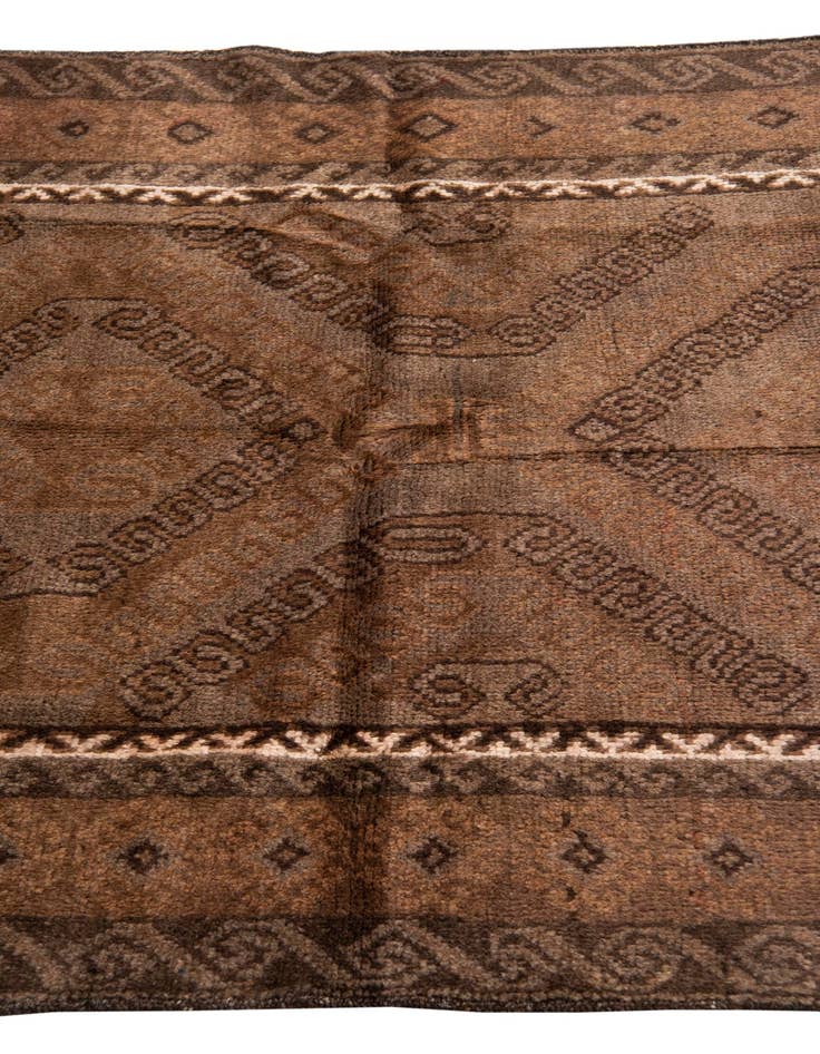 Detail image of  3' 8 x 6' 4  Hand Knotted Ultra Vintage Persian Wool Rug