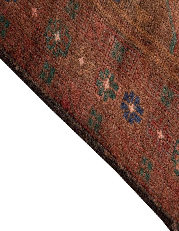 Detail image of  3' 5 x 6' 6  Hand Knotted Ultra Vintage Persian Wool Rug