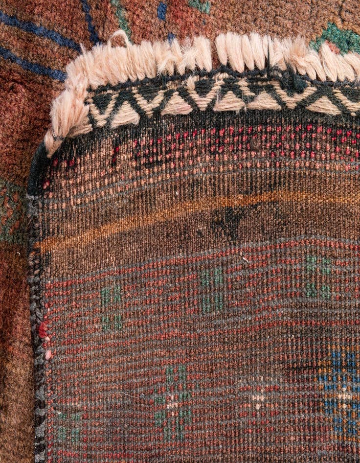 Detail image of  3' 5 x 6' 6  Hand Knotted Ultra Vintage Persian Wool Rug