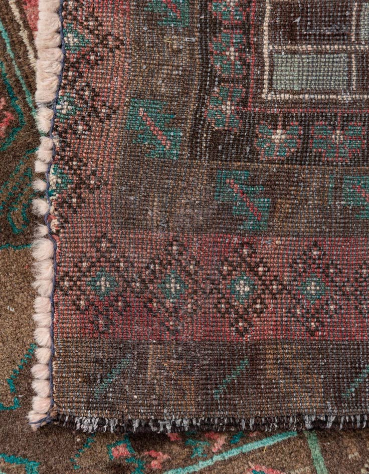 Detail image of  3' 9 x 6' 4  Hand Knotted Ultra Vintage Persian Wool Rug